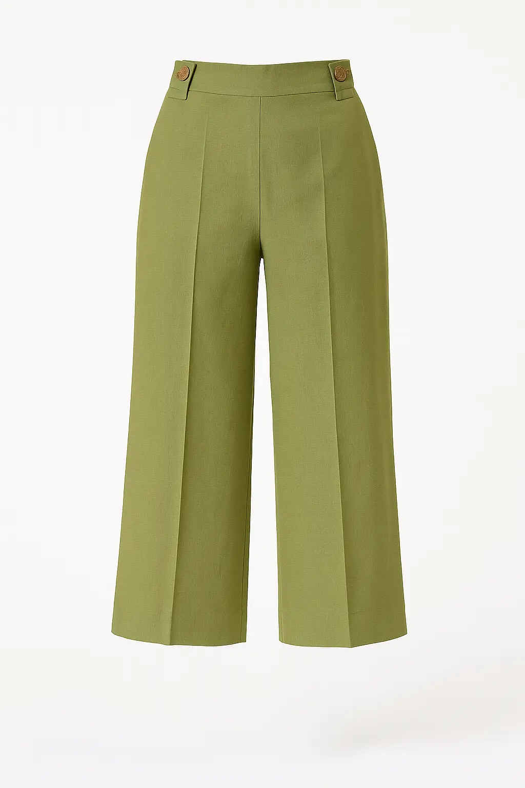 Pantalone con retro bustino elastico e passanti frontali con bottoni - Image 2