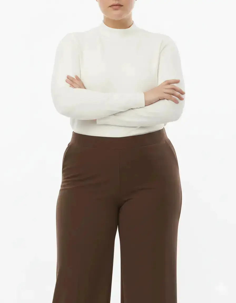 Pantalone cropped con bustino elastico - Comfy® - Image 11