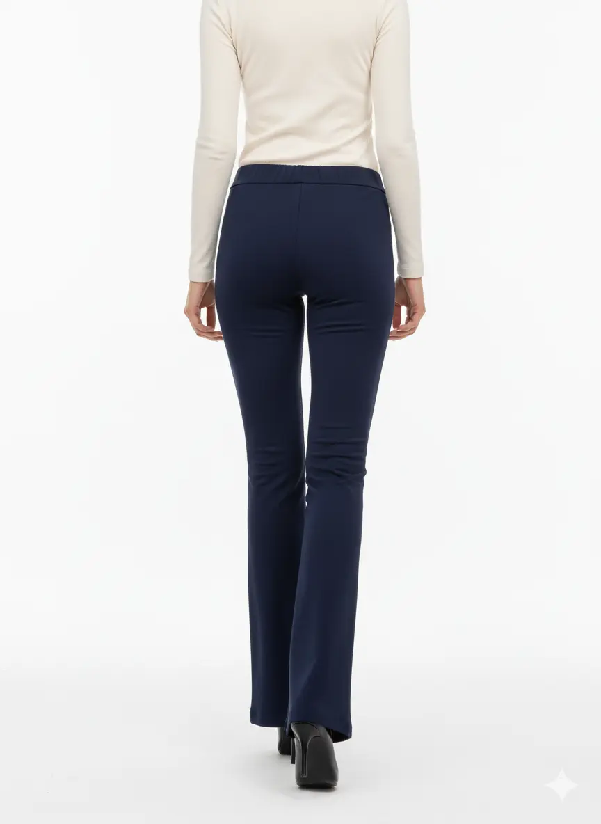 Pantalone flare con bustino elastico - Image 5