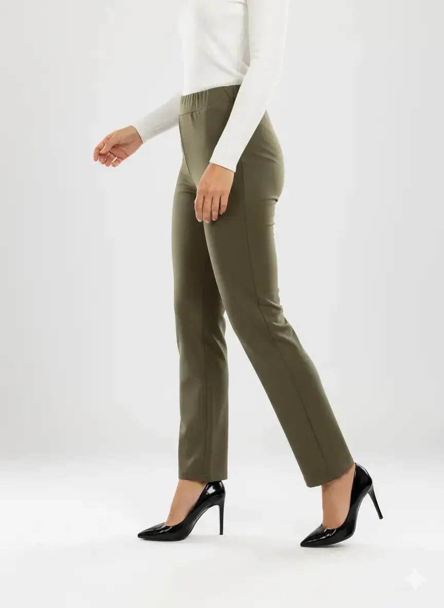 Pantalone gamba dritta con bustino elastico - Comfy® - Image 14