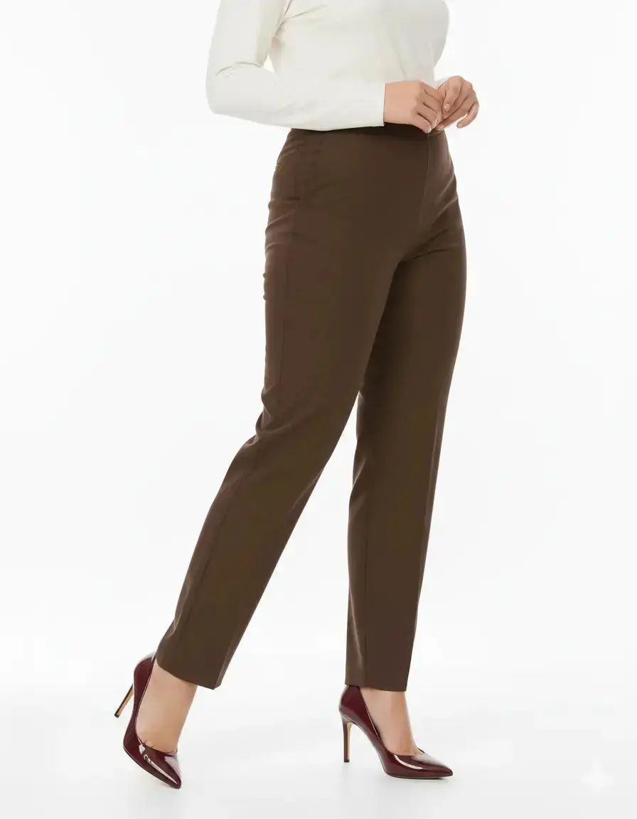 Pantalone gamba dritta con bustino elastico - Comfy® - Image 4
