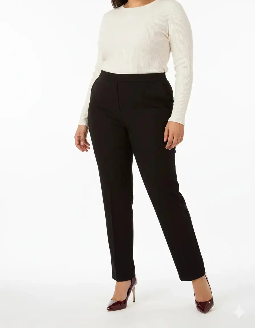 Pantalone gamba dritta con bustino elastico - Comfy® - Image 7