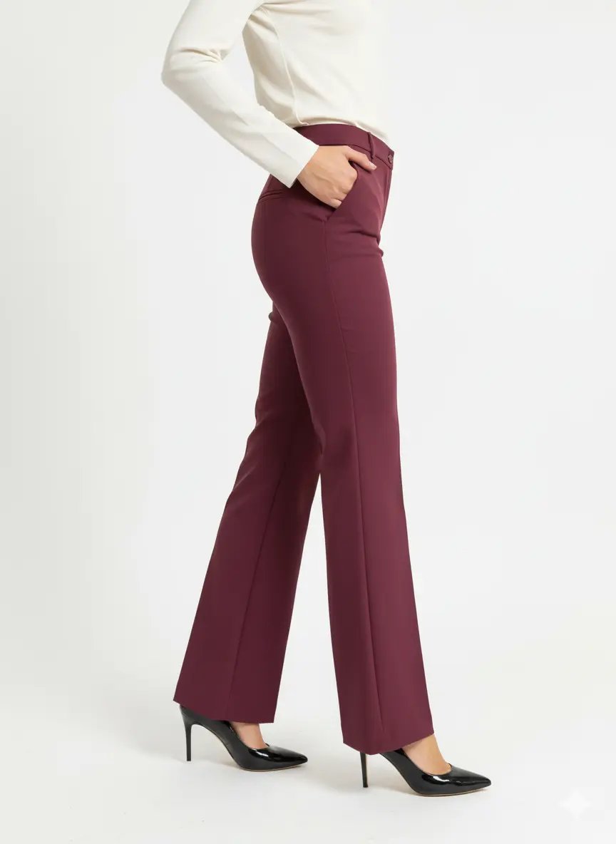 Pantalone gamba dritta in tinta unita - Image 8