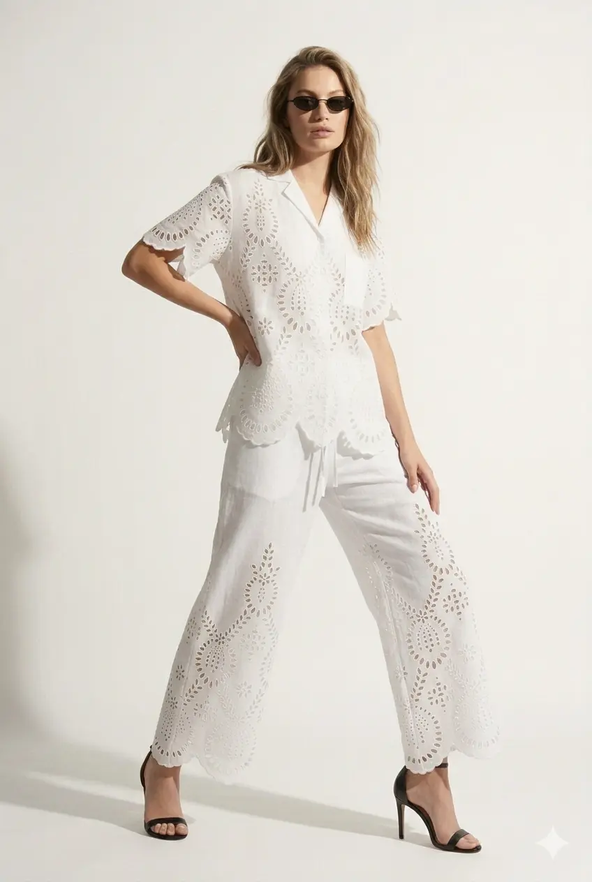 Camicia in Pizzo Sangallo - Image 4