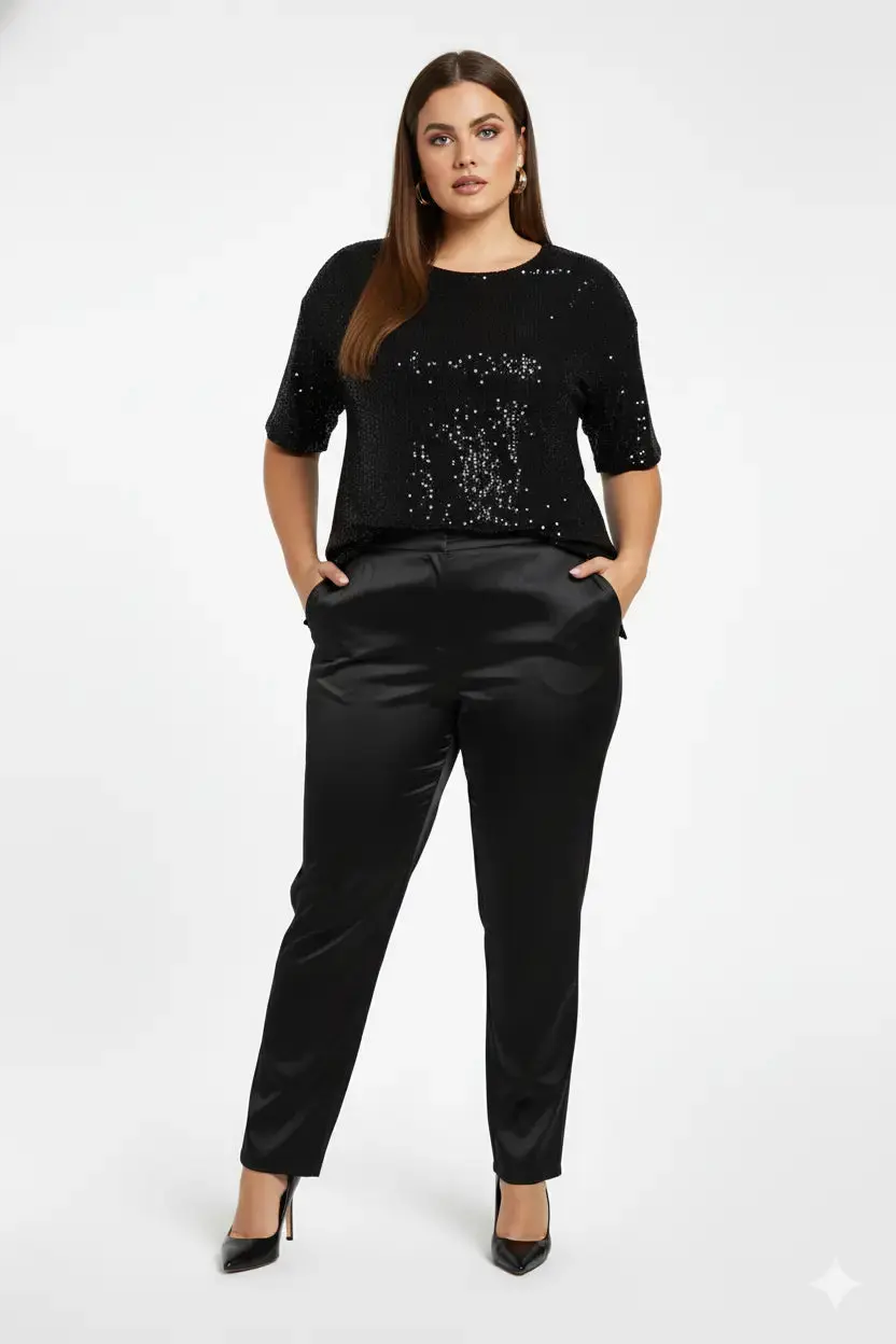 Pantalone in raso - Image 2