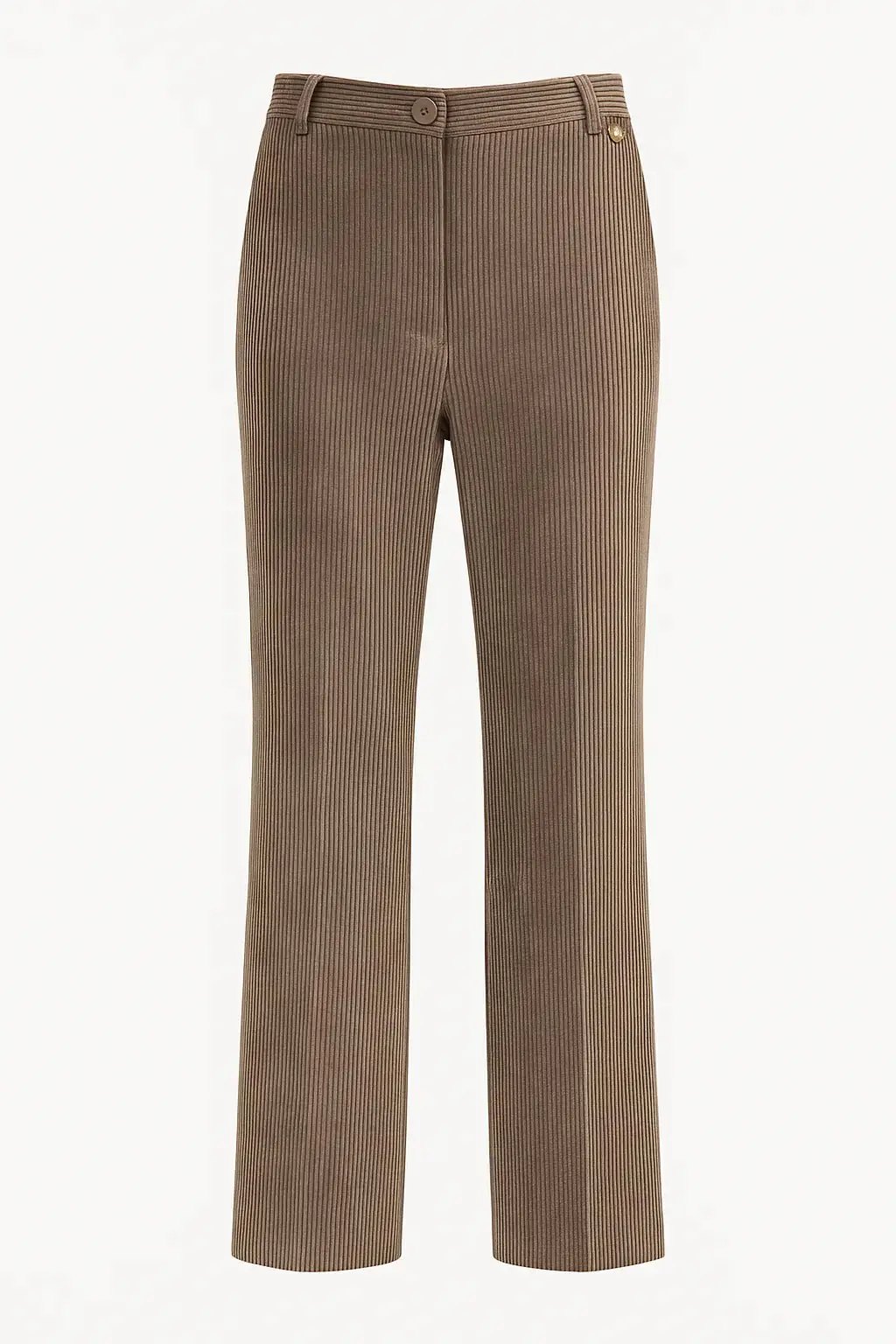 Pantalone mille righe con zip e bustino