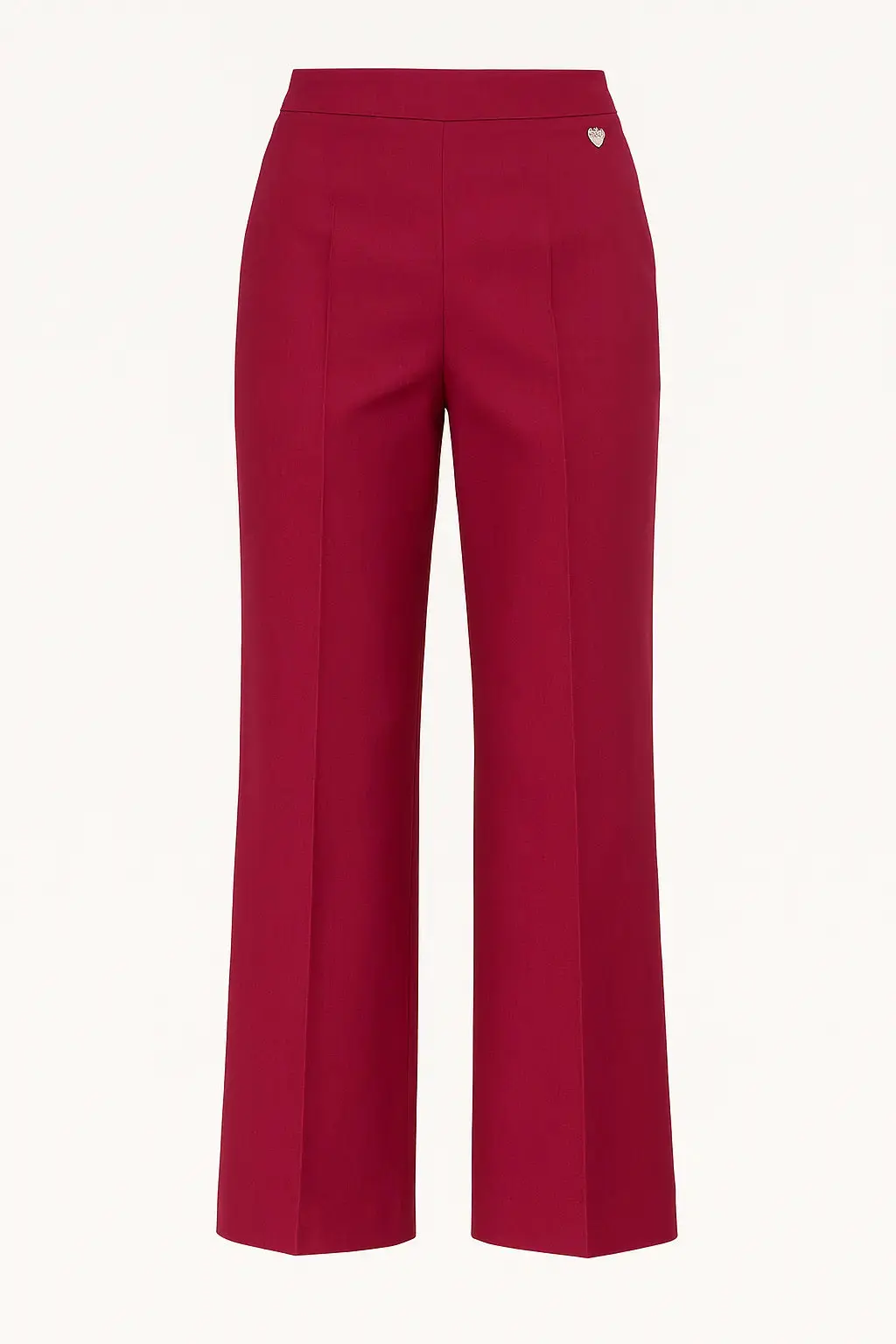 Pantaloni ampi in misto lino e viscosa