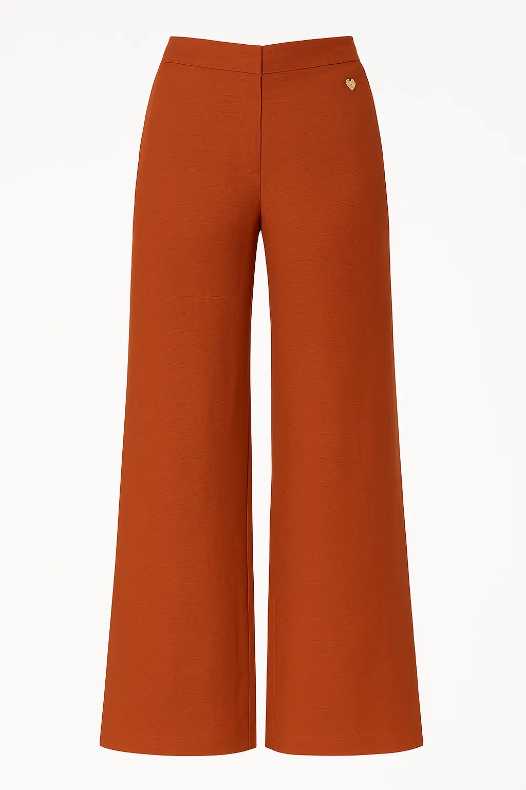 Pantaloni ampi in viscosa con retro bustino elastico