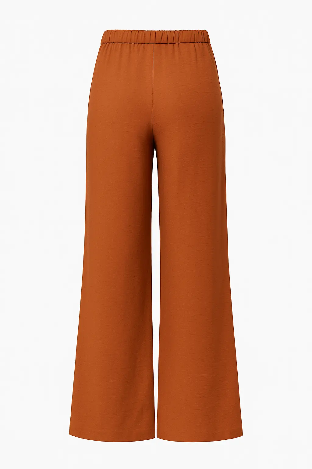 Pantaloni ampi in viscosa con retro bustino elastico - Image 2