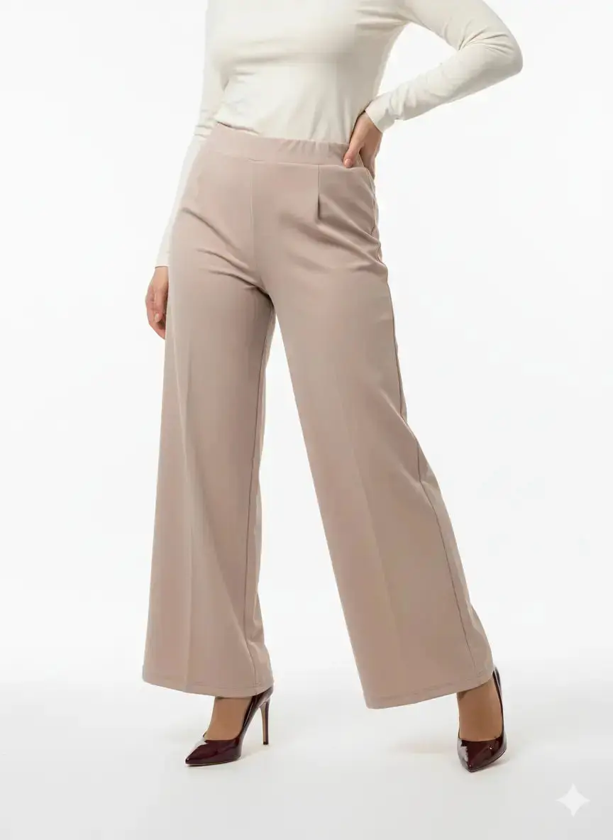 Pantalone palazzo con bustino elastico - Comfy® - Image 18