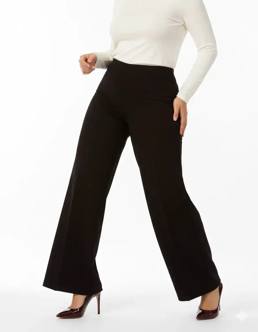 Pantalone palazzo con bustino elastico - Comfy® - Image 2