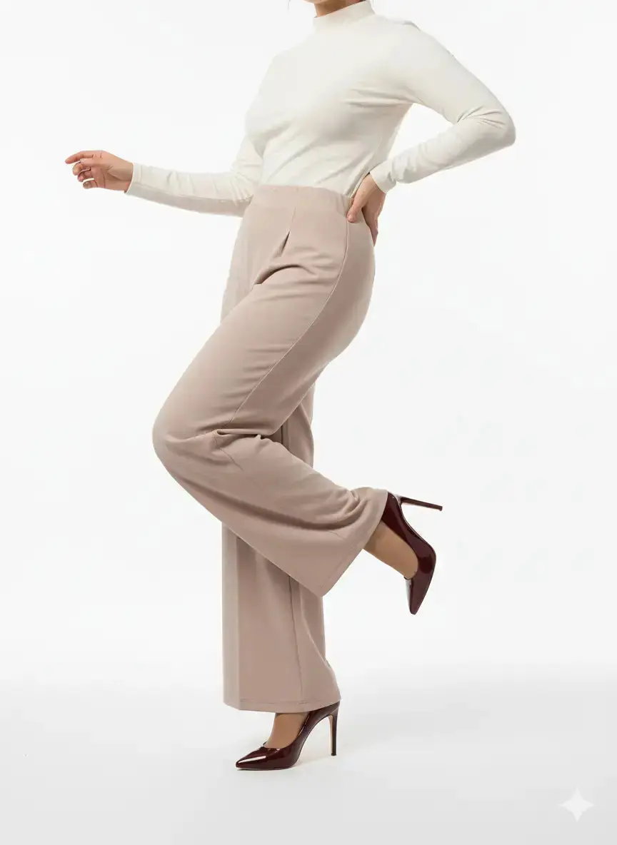 Pantalone palazzo con bustino elastico - Comfy® - Image 21