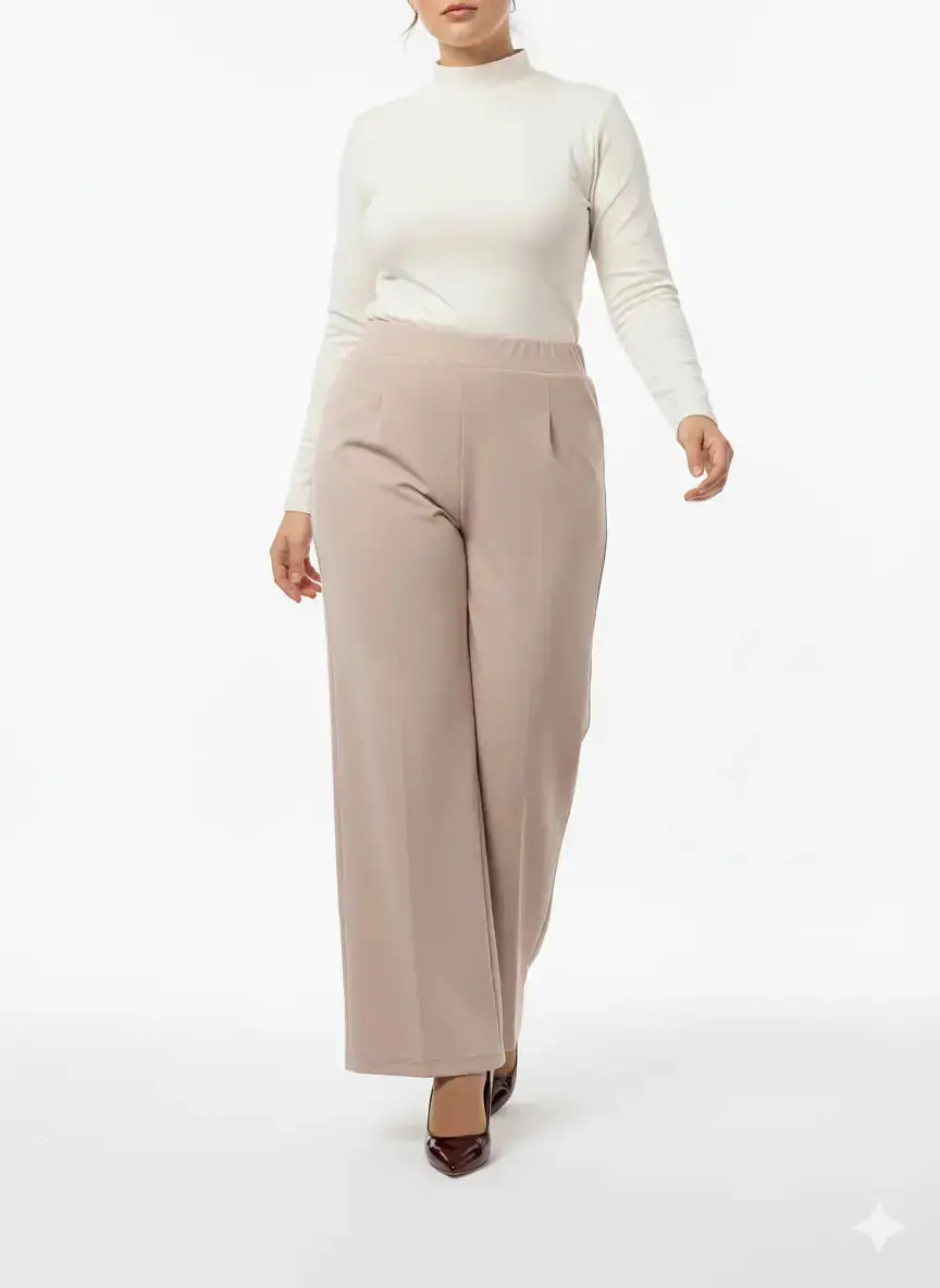 Pantalone palazzo con bustino elastico - Comfy® - Image 22