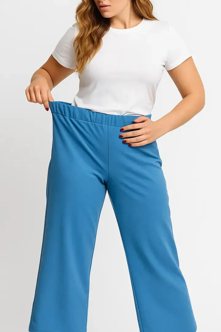 Pantalone palazzo con bustino elastico - Comfy® - Image 32