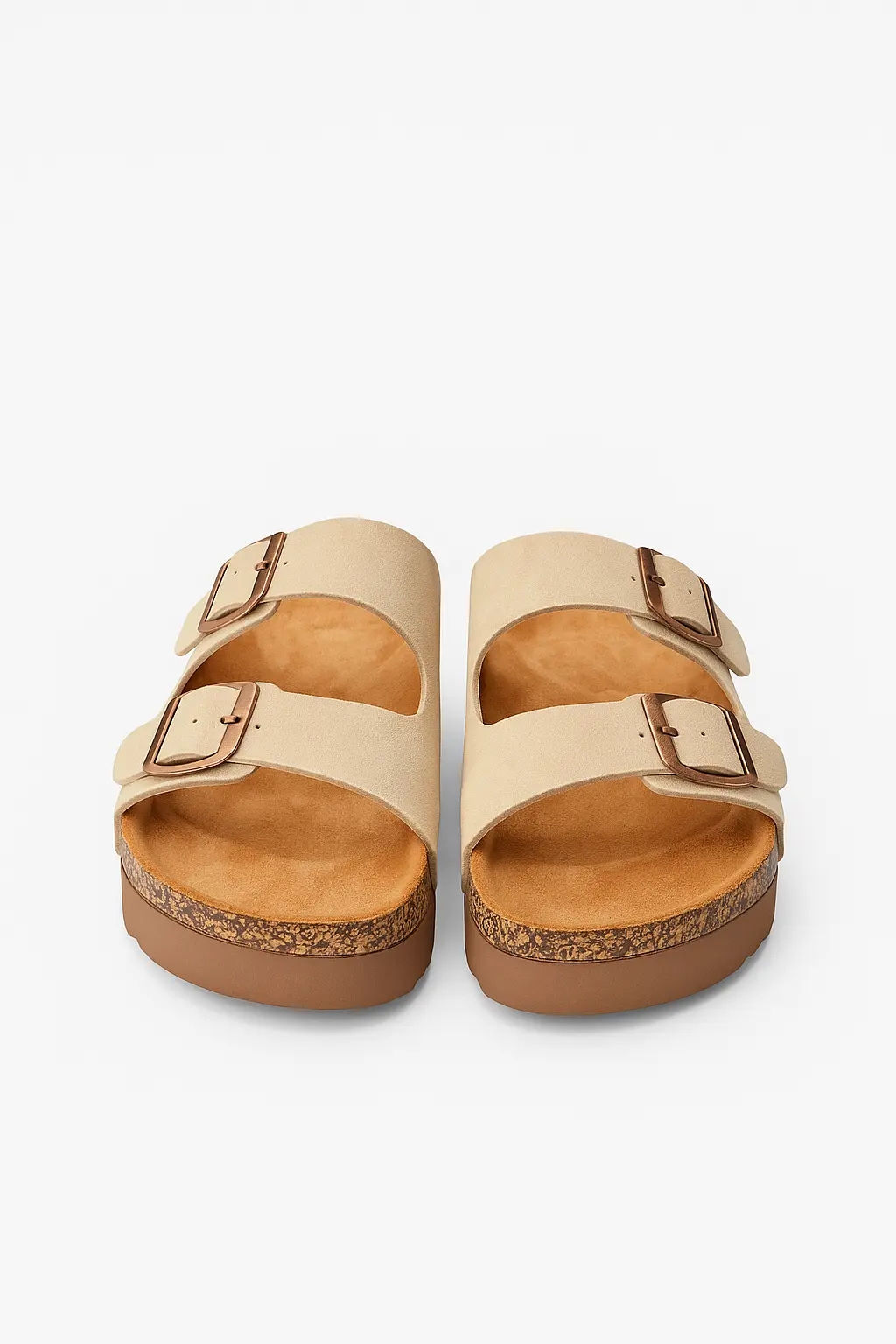 Sandalo con para alta in suede con doppia fibbia - Image 10
