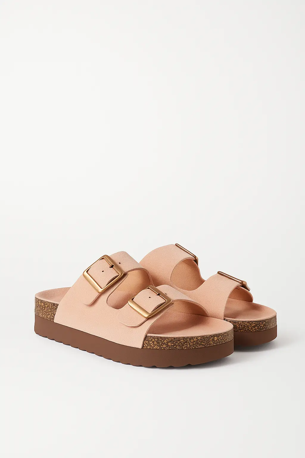 Sandalo con para alta in suede con doppia fibbia - Image 5