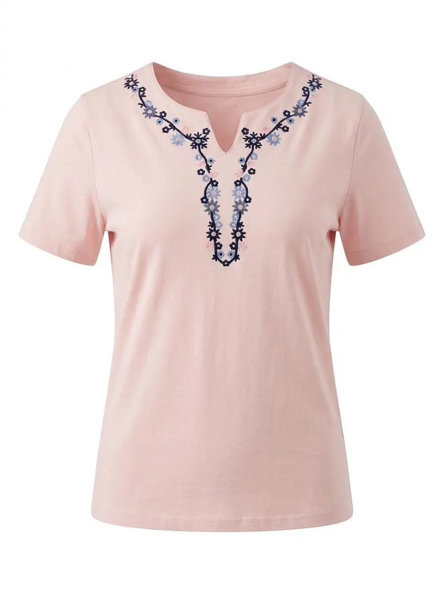 T-Shirt Scollo Ricamato - Image 7