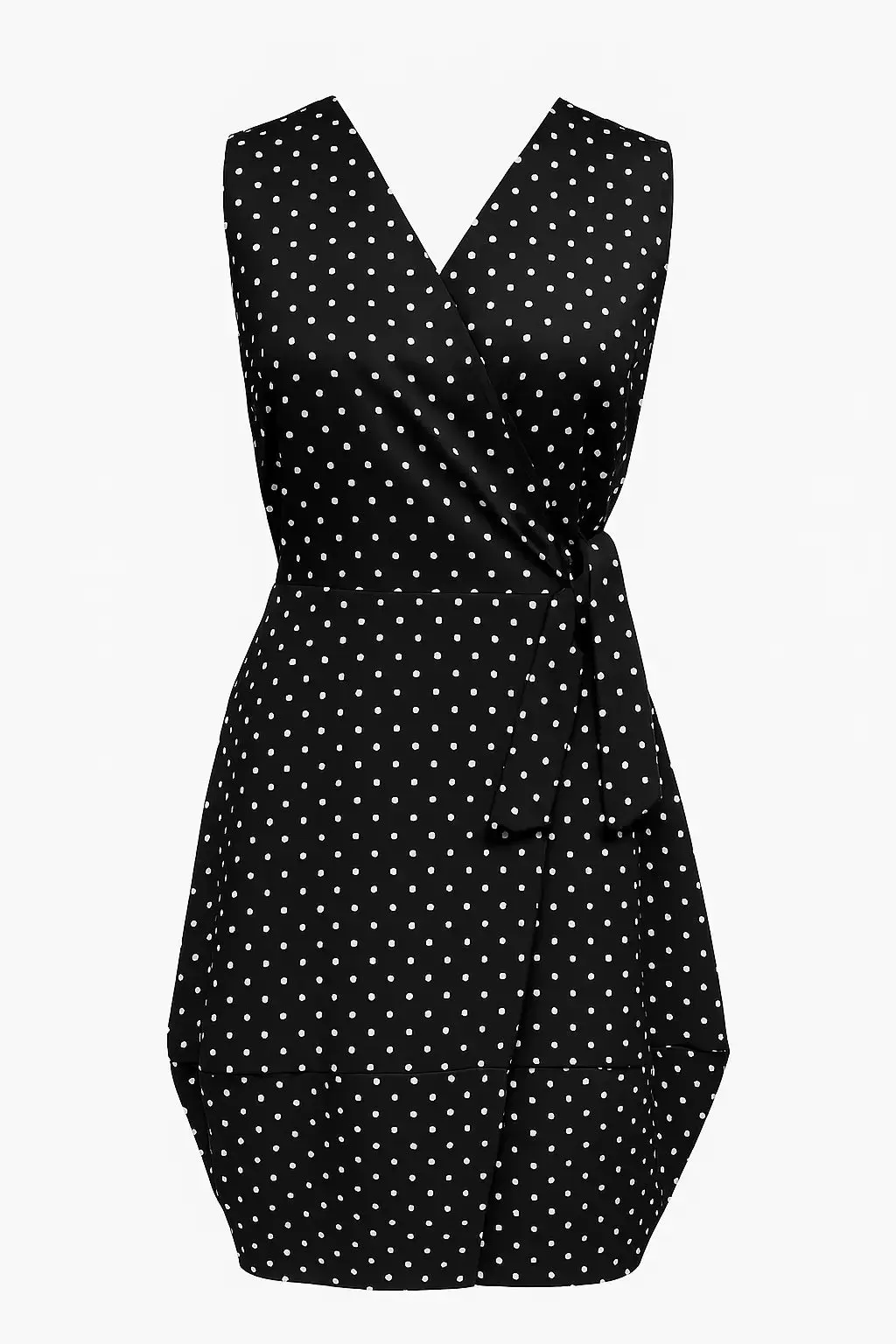 Wrap dress a pois con fondo gonna a palloncino - Image 5