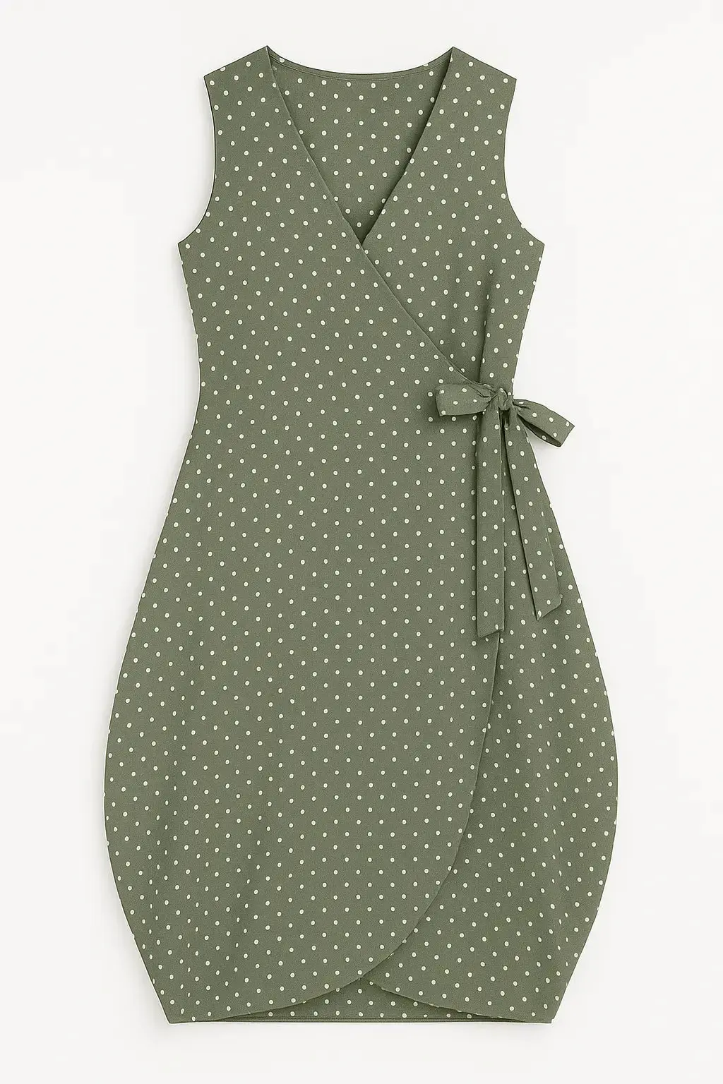 Wrap dress a pois con fondo gonna a palloncino - Image 7