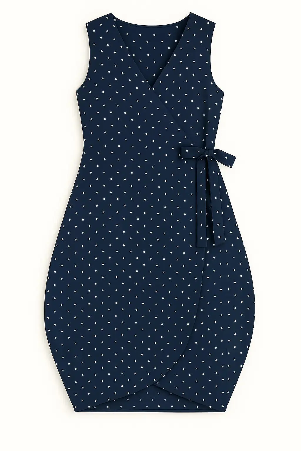 Wrap dress a pois con fondo gonna a palloncino - Image 8